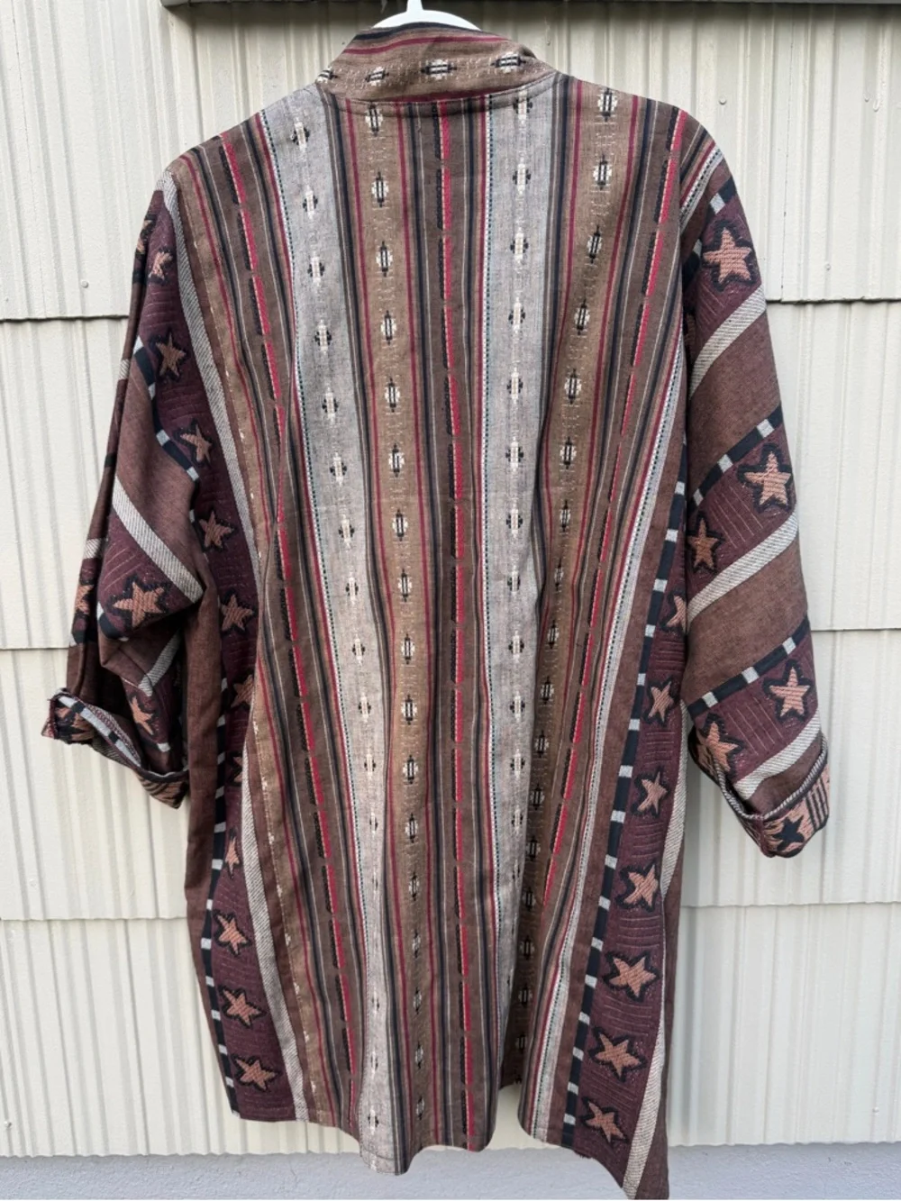 Vintage Handmade Southwestern Textile Jacket - Picture 5 of 7